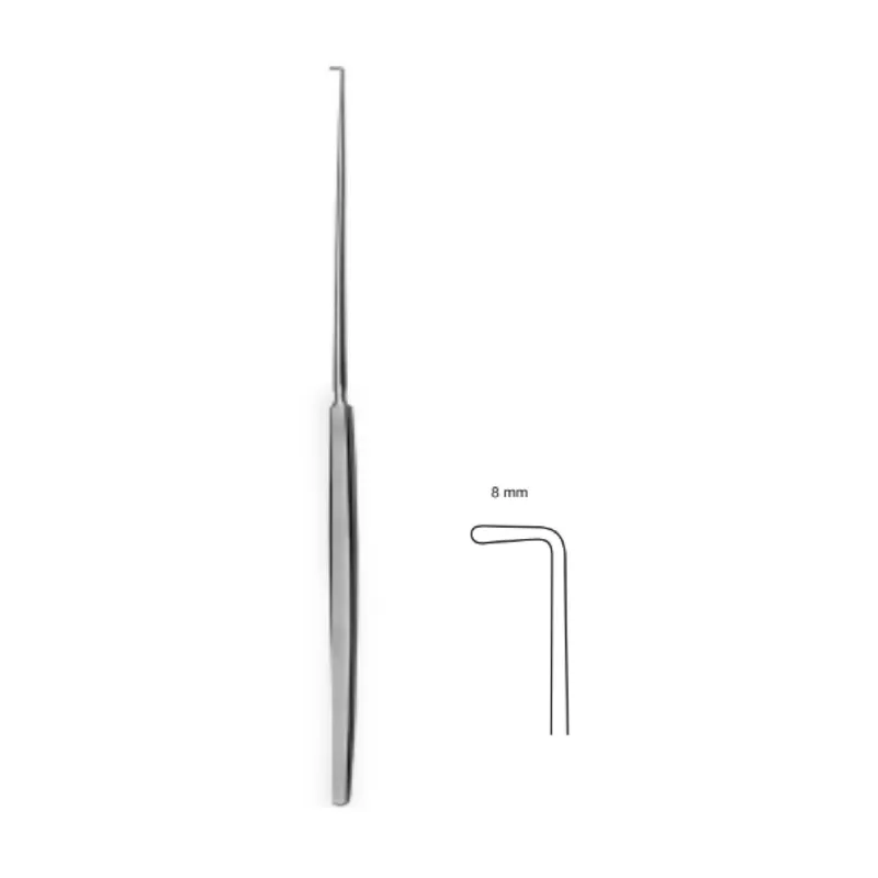 Ganchos cushing para nervios de 8 mm, long.28 cm, 11".