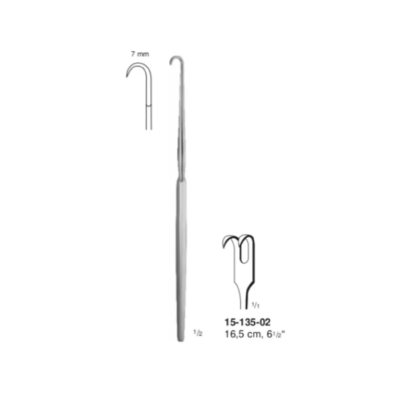 Separador , 2 ganchos agudos de 7 mm, long. 16.5 cm, 6 1/2".