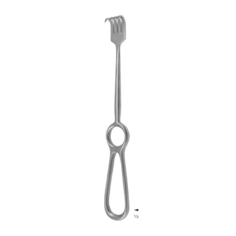 Separador kocher agudo, 2 dientes, 15 x 9 mm (axb), long. 22.5 cm, 9".