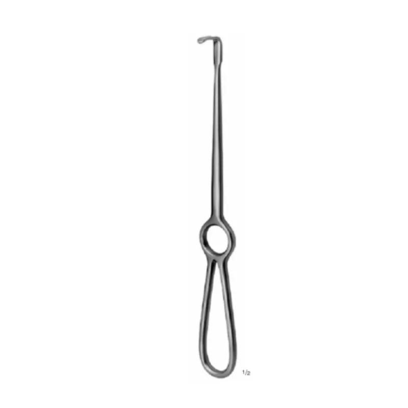 Separador obwegeser para tejido blando, curva abajo, 42 x 11 mm (axb), long. 22 cm, 8 3/4".