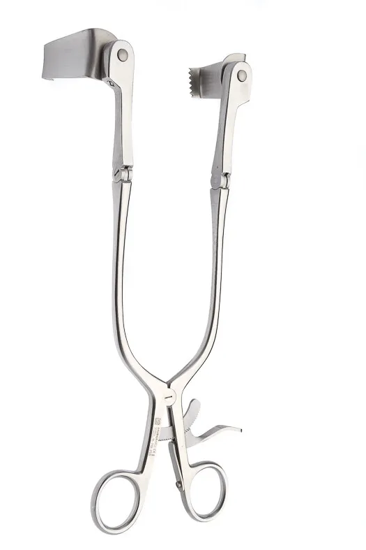 Separador cloward articulado vertebral con set de 5 valvas, long. 25 cm, 10".