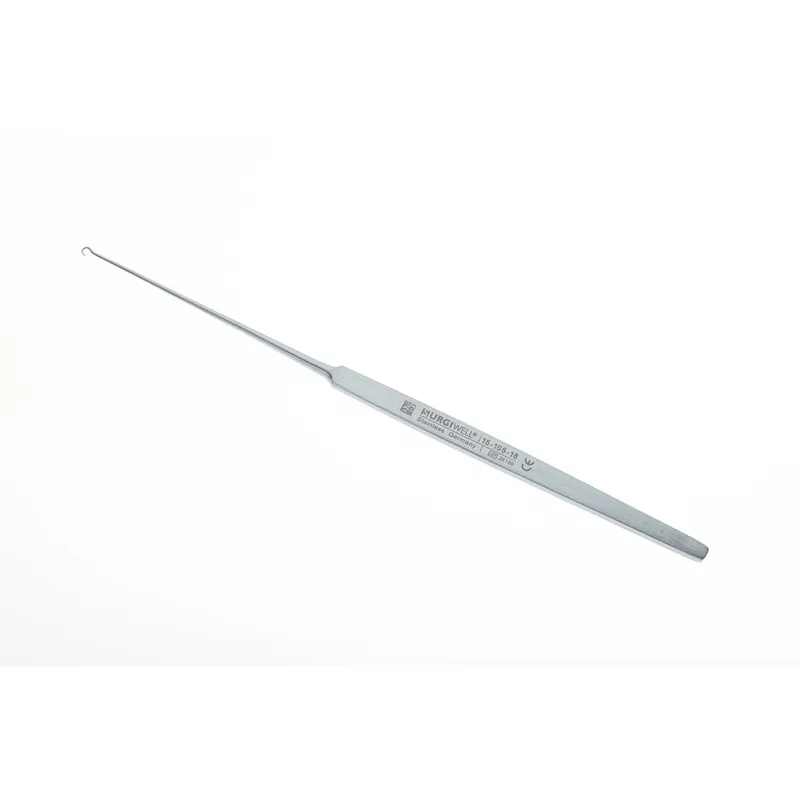 Gancho de gillies agudo para piel long. 18 cm, 7".