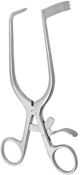 Separador autoestatico williams, valva de 70x20 mm (axb), long. 17 cm, 6 3/4".