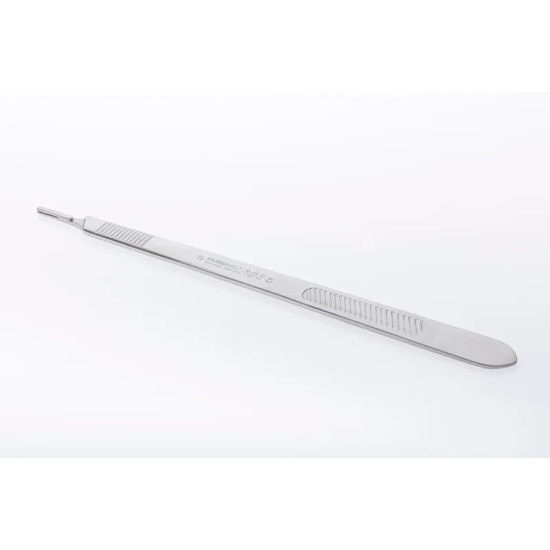 Mango de bisturi para hojas intercambiables n. 3l recto, long. 21 cm, 8 1/4".