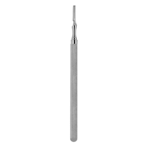 Mango de bisturi para hojas intercambiables n.3 kaye standard macizo redondo, long. 15 cm, 6".