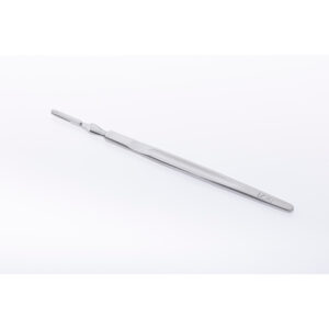 Mango de bisturi para hojas intercambiables n.7k, standard macizo corto, long. 12.5 cm, 5".