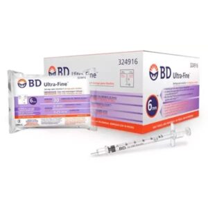 JERINGA ULTRAFINE PARA INSULINA 03 ML 31G X 6MM CAJA X 100
