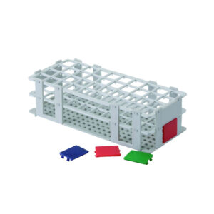 GRADILLA PLASTICA PP PARA 24 TUBOS DE 25 mm ø (CENTRIFUGA DE 15 ml Y NESSLE