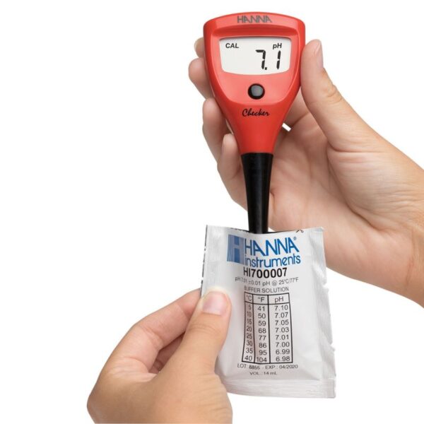 PHMETRO DE BOLSILLO. PRECISION +/- 0.2, COMPENSACIÓN MANUAL DE TEMPERATURA (CHECKER1). INCLUYE BUFFER - Imagen 2